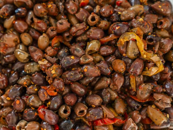 Olive nere denocciolate alla contadina